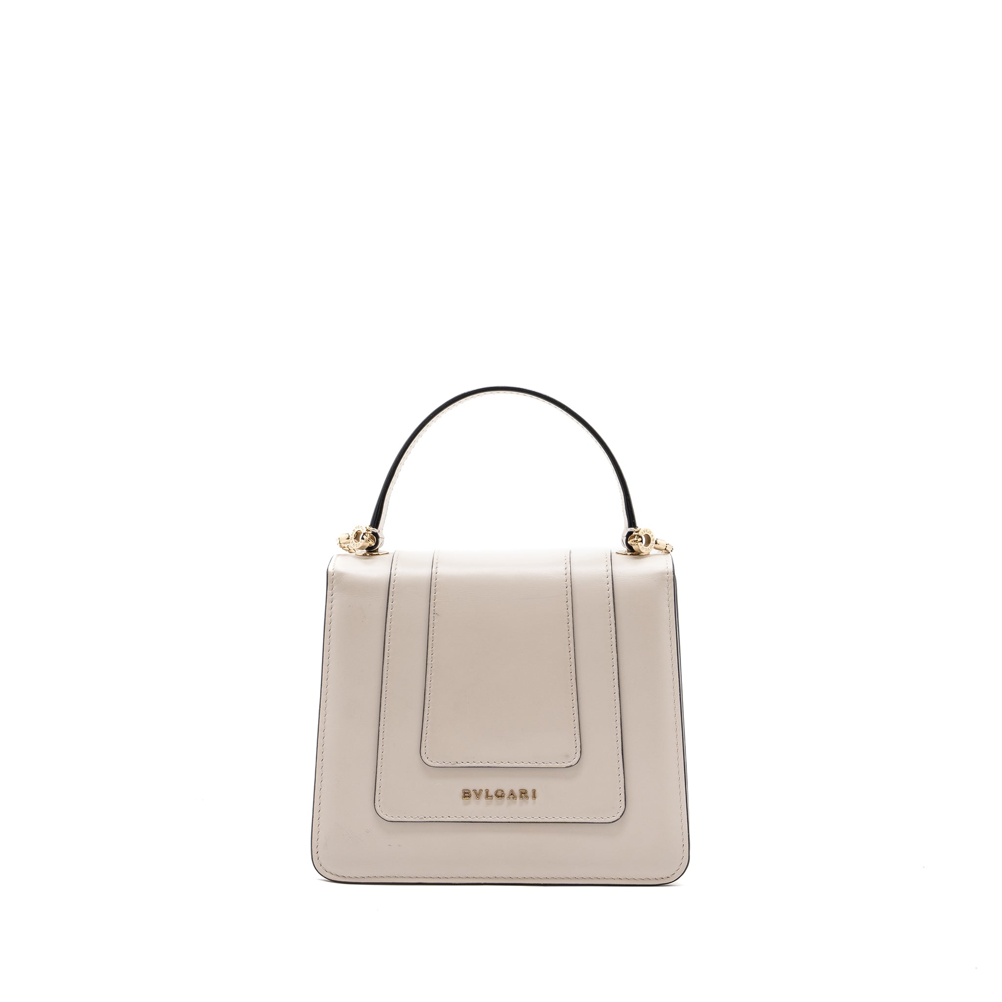Bvlgari top handle serpenti bag calfskin white LGHW - Image 2