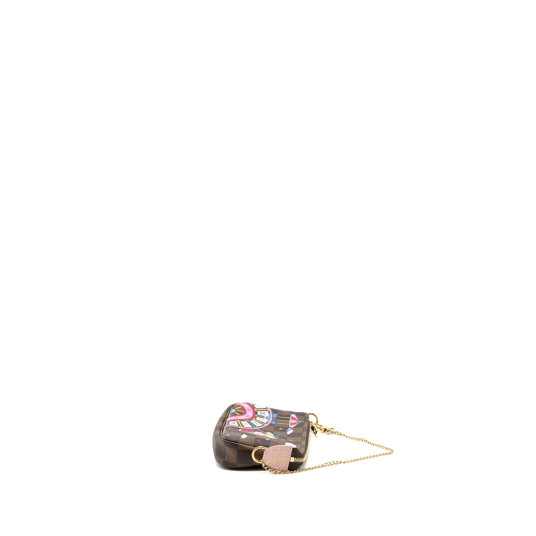 Louis vuitton mini pochette accessories Christmas limited edition multicolor GHW - Image 4