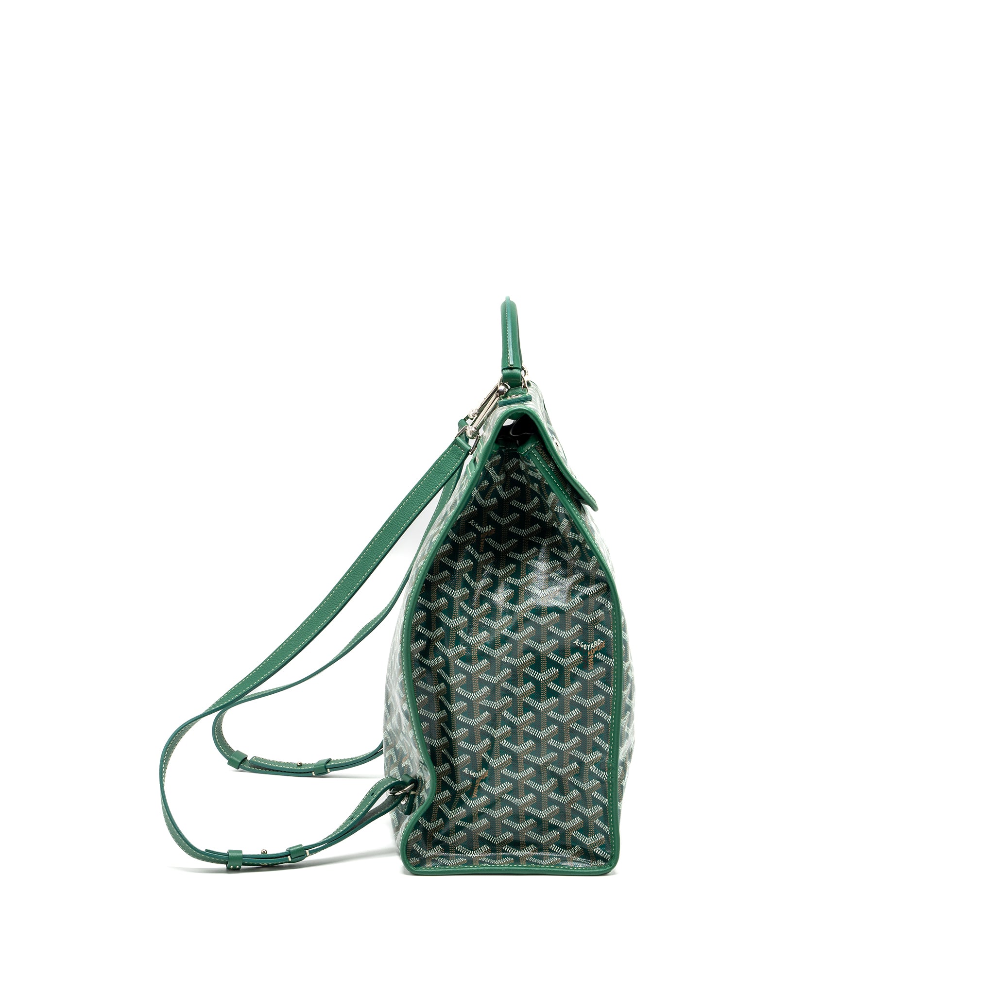 Goyard Saint Leger backpack with bulldog print canvas green SHW - Image 3