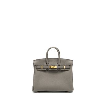 Hermes Birkin 25 togo gris Meyer GHW stamp B