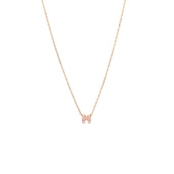 Hermes mini pop H pendant rose Dragee RGHW