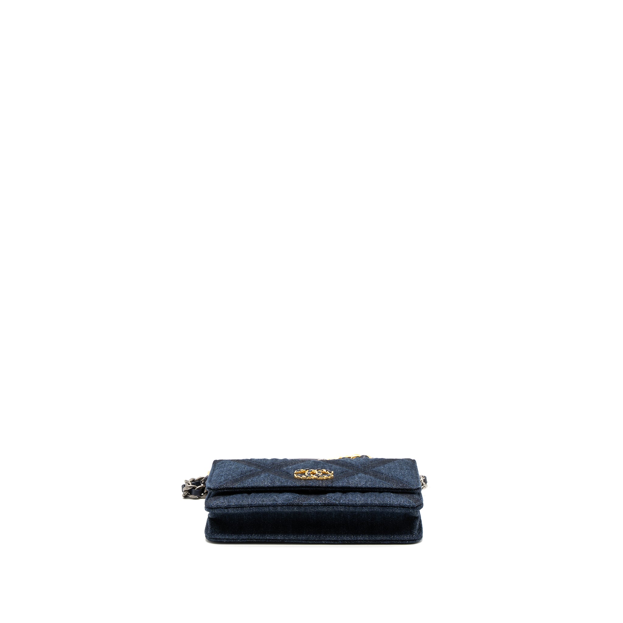 Chanel 19 wallet on chain limited denim dark blue multicolour hardware (microchip) - Image 5