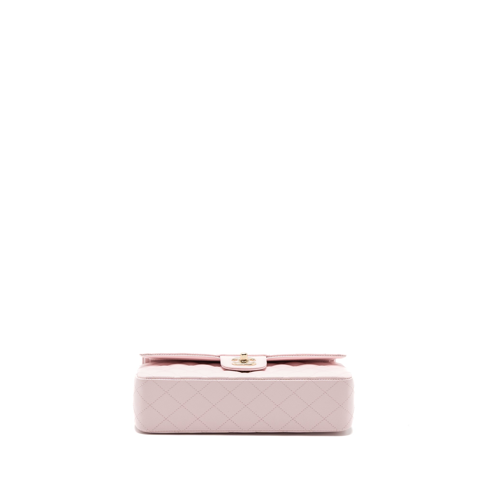 Chanel medium classic double flap bag caviar light pink LGHW (microchip) - Image 6