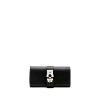 HERMES POCHETTE MEDOR 23 SWIFT BLACK SHW stamp X