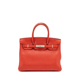 Hermes birkin 30 togo rose Jaipur SHW stamp T