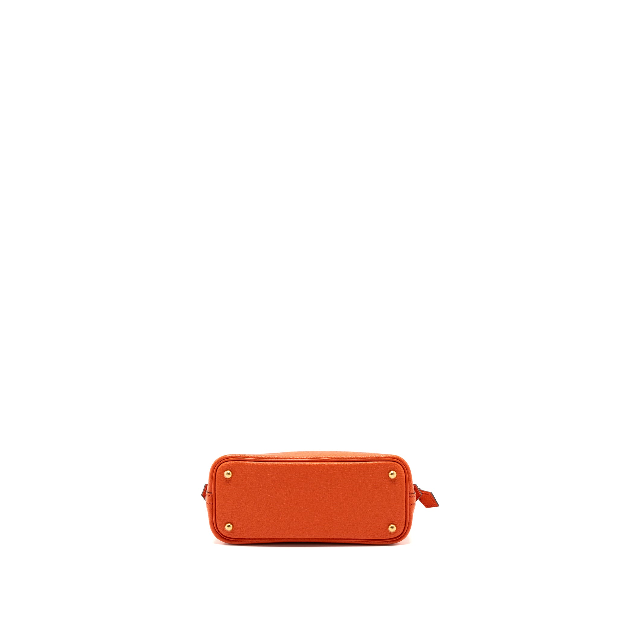 Hermes Mini Bolide Chevre Mysore Poppy Orange GHW Stamp A - Image 5