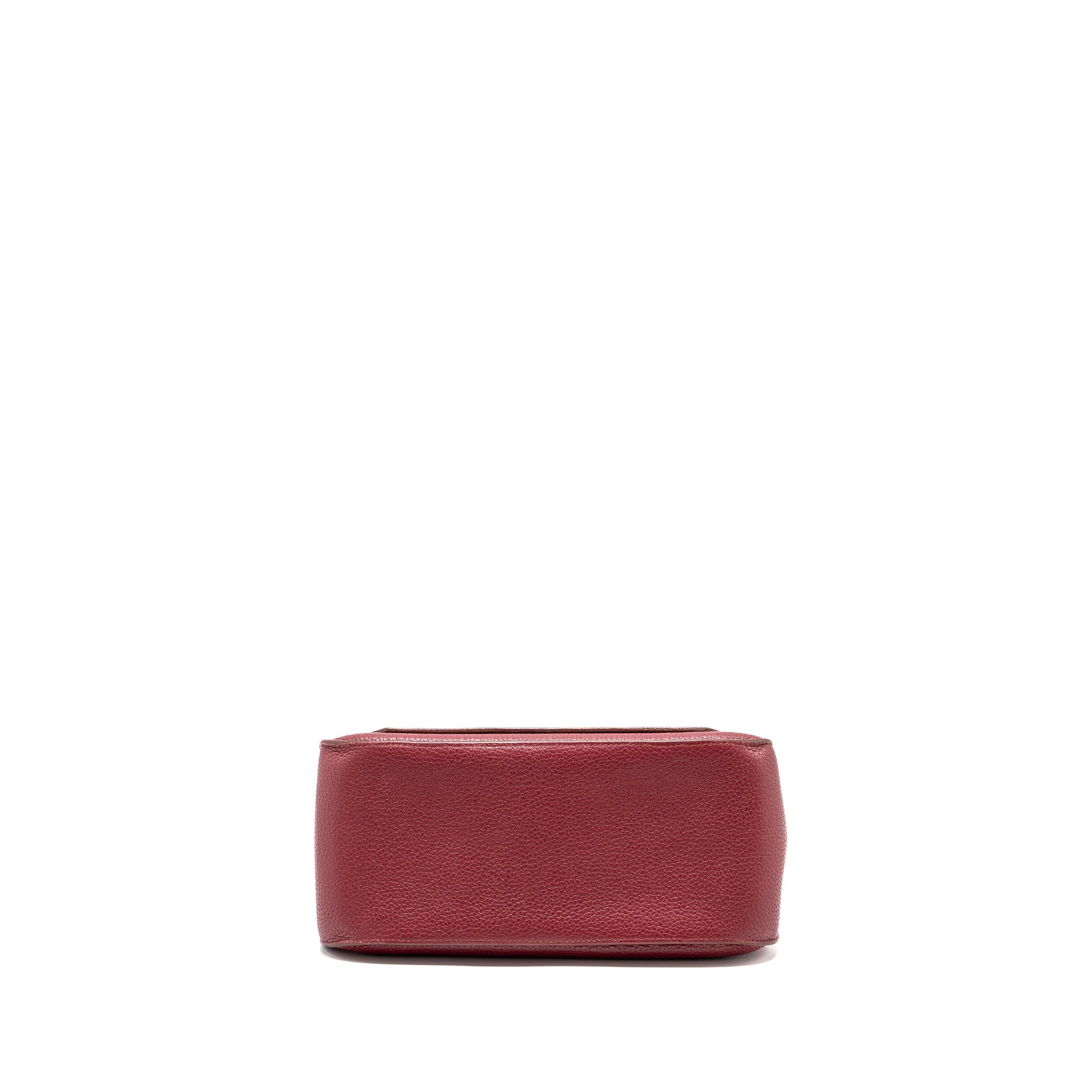 Hermes jypsiere 28 Clemence rouge grenat SHW Stamp square P - Image 5