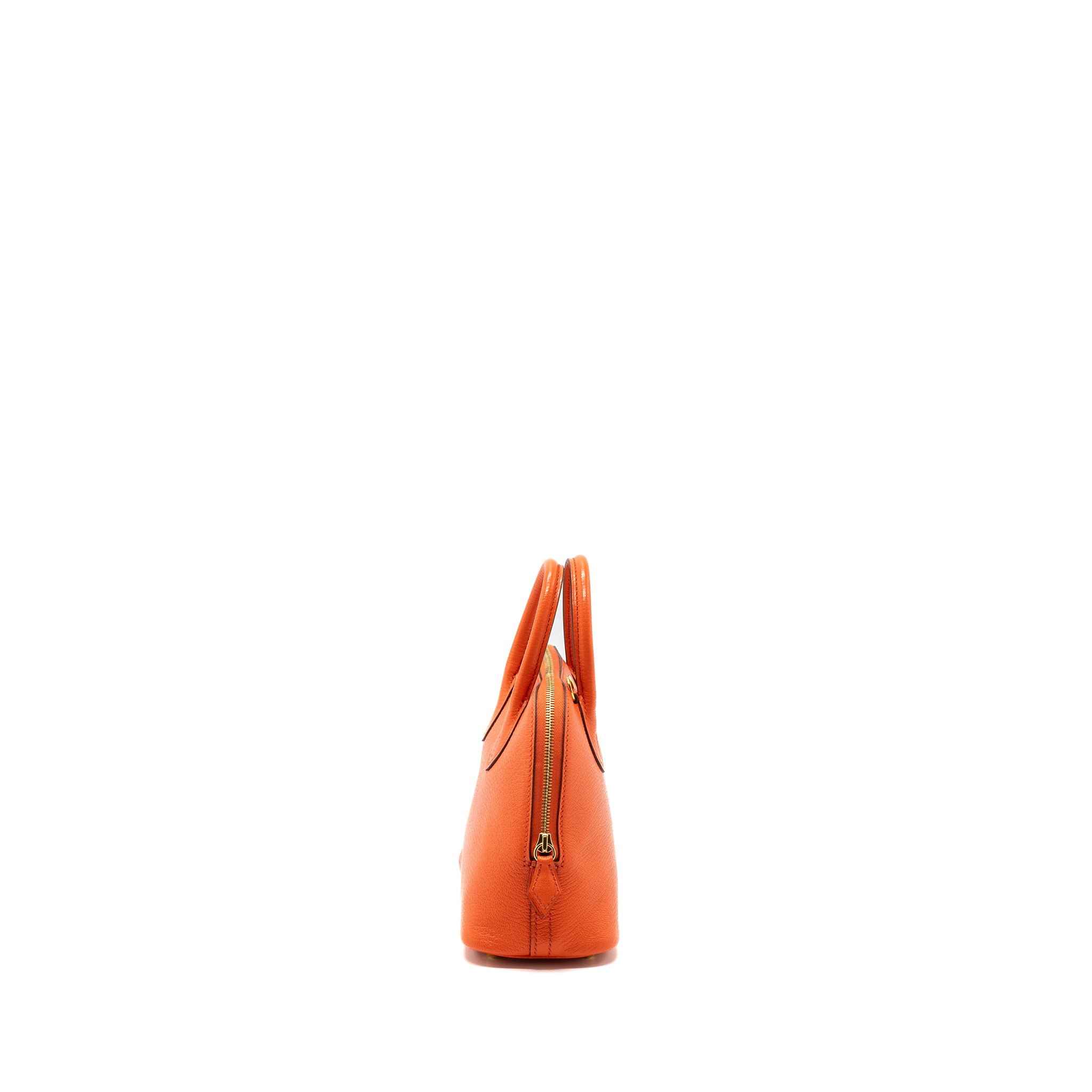 Hermes Mini Bolide Chevre Mysore Poppy Orange GHW Stamp A - Image 2