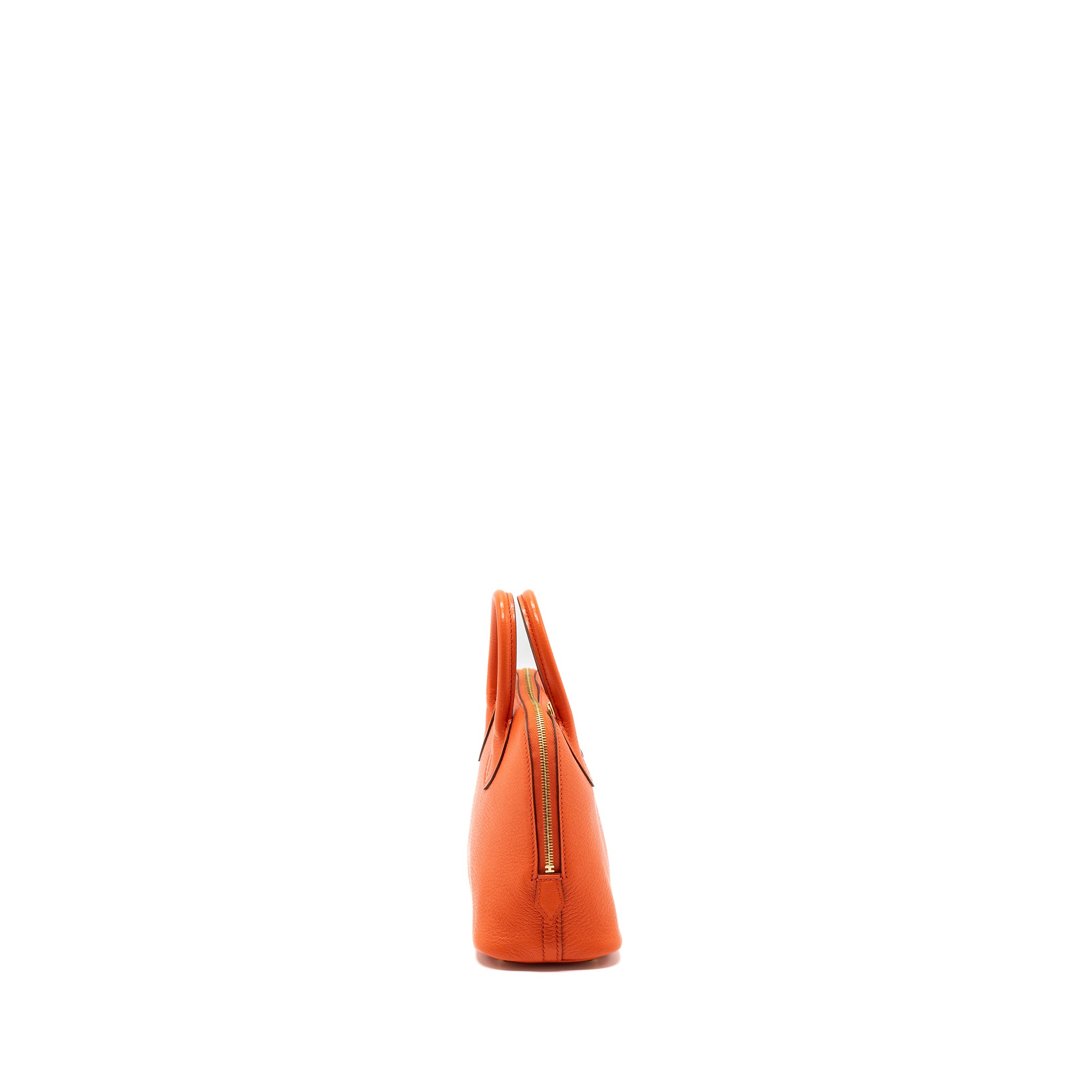 Hermes Mini Bolide Chevre Mysore Poppy Orange GHW Stamp A - Image 3