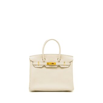 Hermes Birkin 30 Togo Craie GHW Stamp X