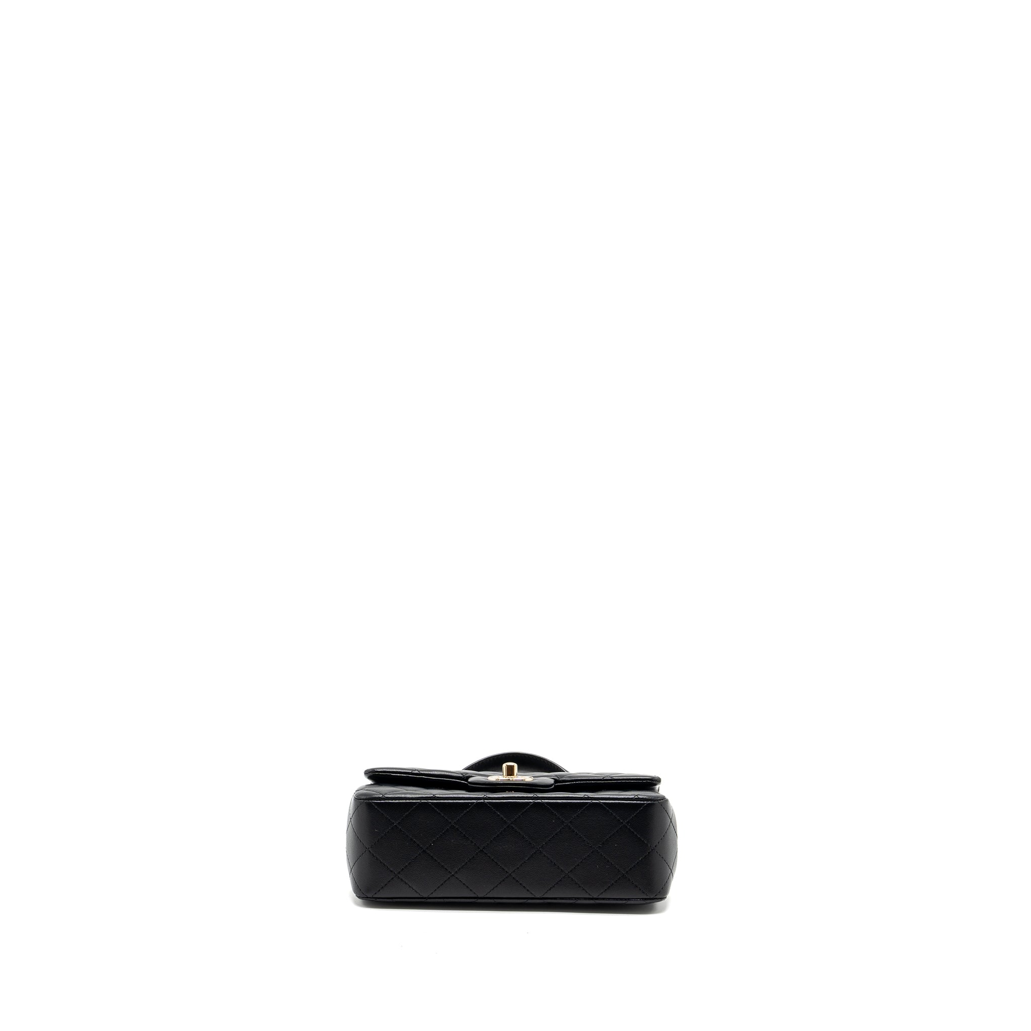Chanel Top Handle Mini Rectangular Lambskin Black LGHW(Microchip) - Image 5