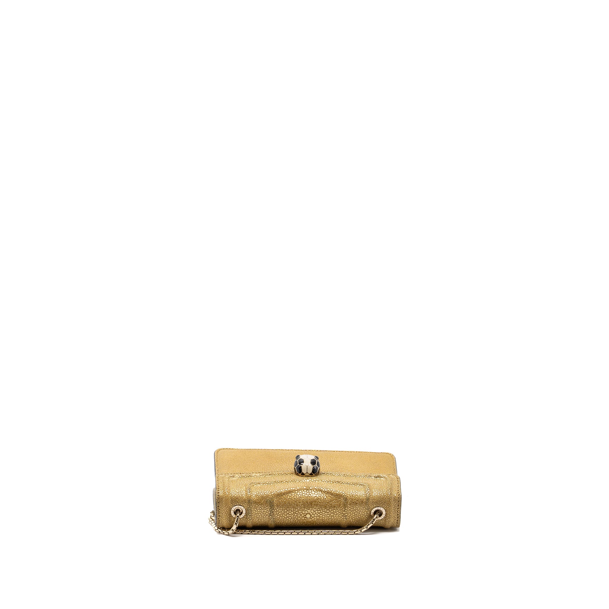 Bvlgari Serpenti Forever Crossbody Bag Stingray Leather Gold LGHW - Image 5