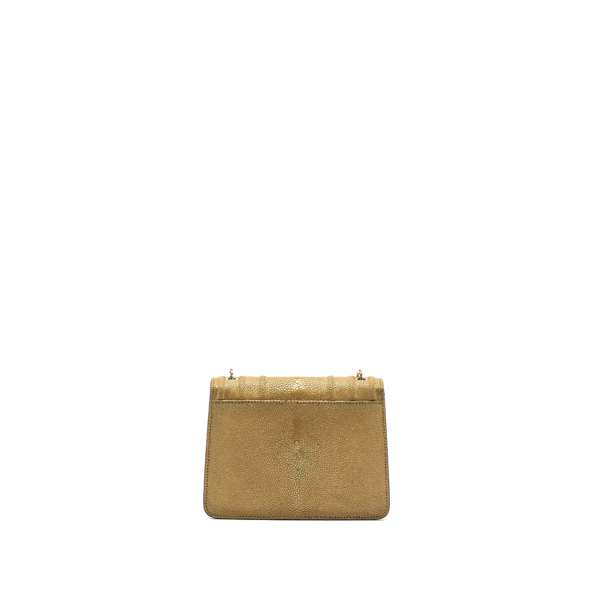 Bvlgari Serpenti Forever Crossbody Bag Stingray Leather Gold LGHW - Image 4