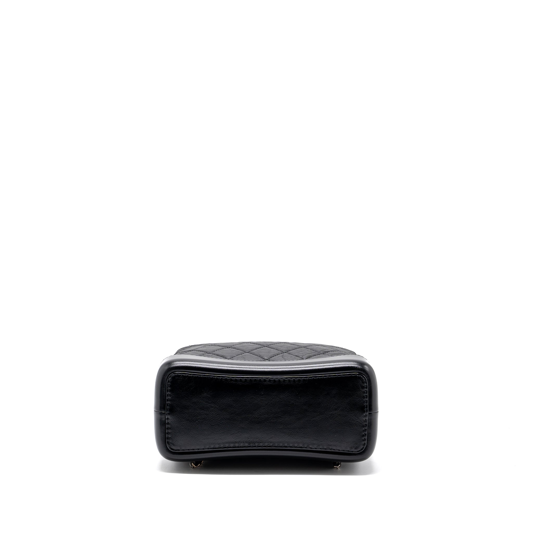 Chanel Small Gabrielle Backpack Aged Calfskin Black Ruthenium Hardware (microchip) - Image 5