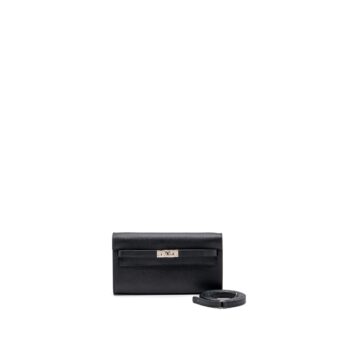Hermes Kelly To Go Epsom Black SHW Stamp U