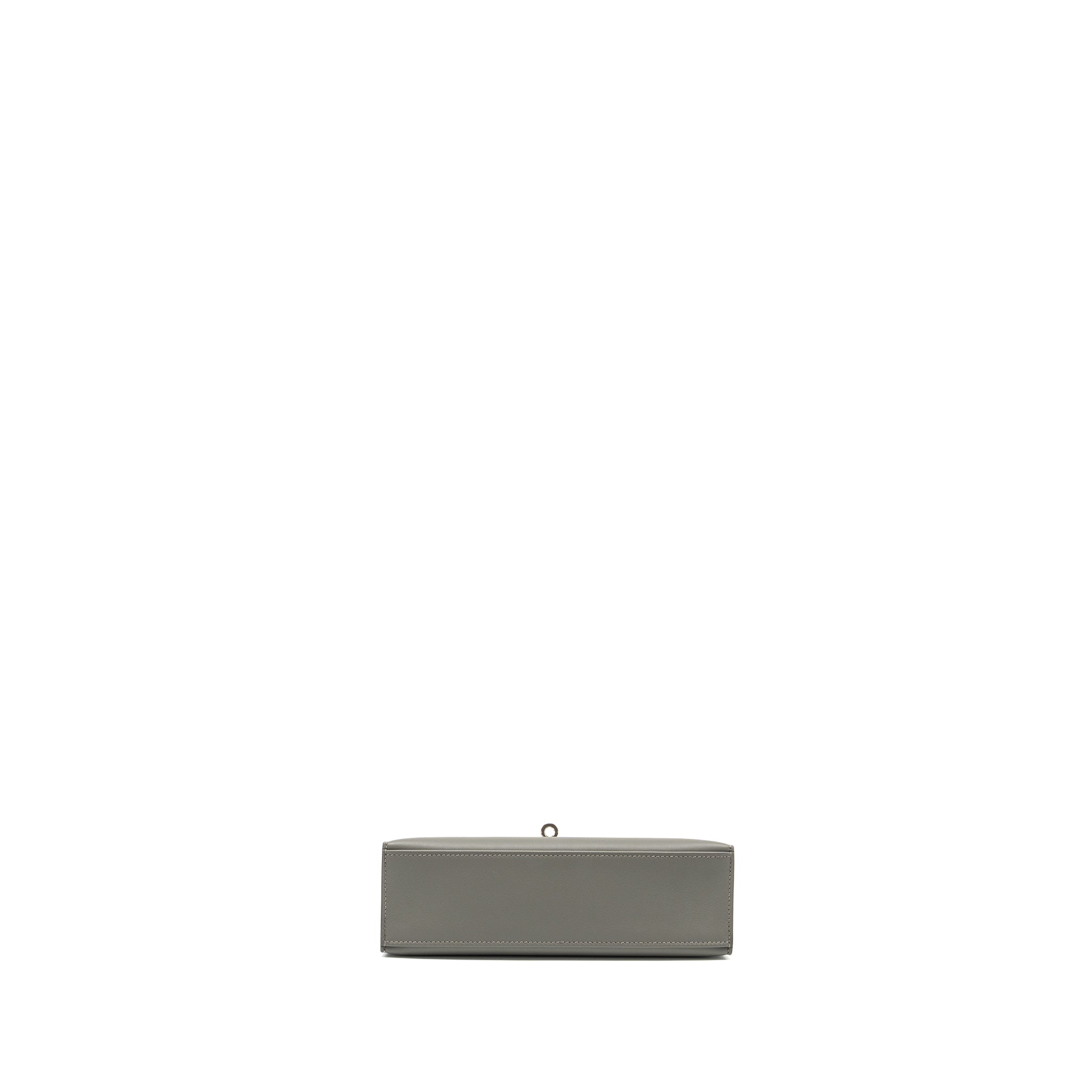 Hermes kelly pochette swift gris Meyer SHW stamp B - Image 6