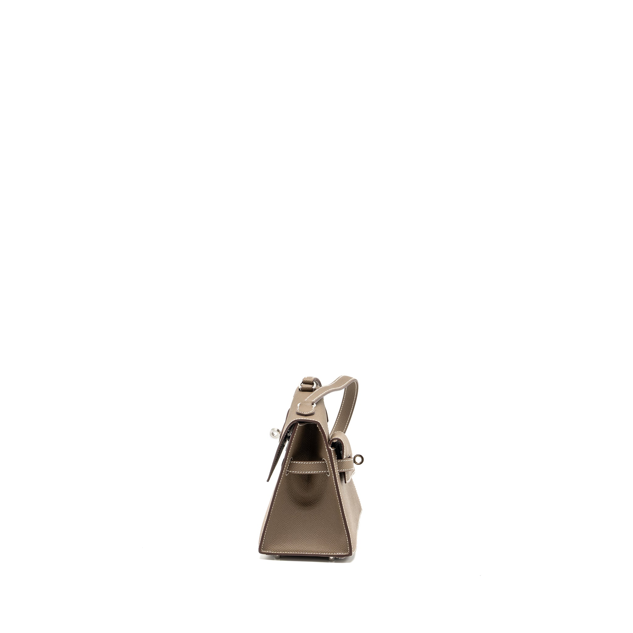 Hermes Kelly sellier en desordre 20 epsom etoupe SHW Stamp U - Image 3