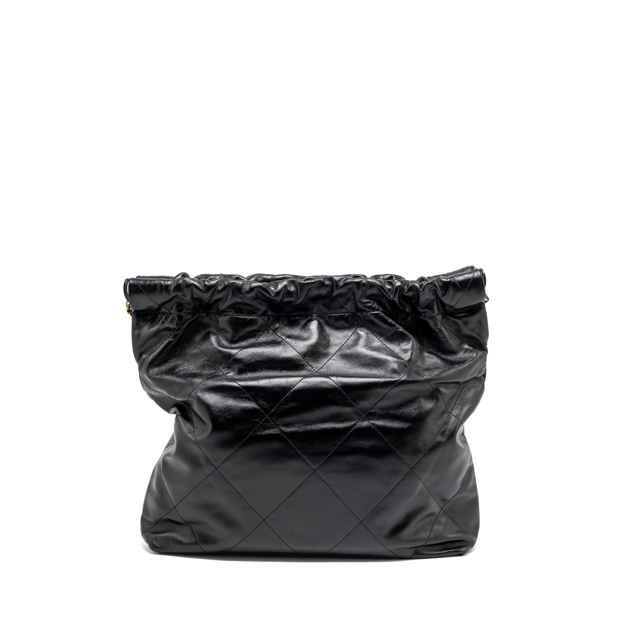 Chanel Medium 22 Bag Shiny Calfskin Black GHW (Microchip) - Image 2