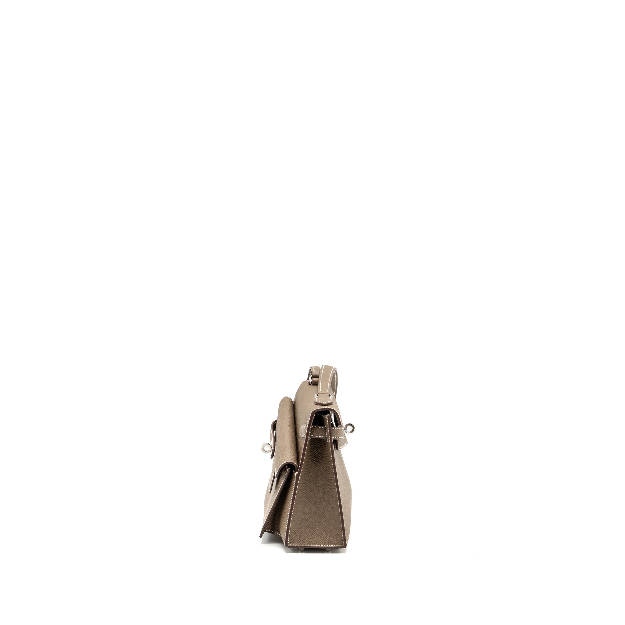 Hermes Kelly sellier en desordre 20 epsom etoupe SHW Stamp U - Image 4