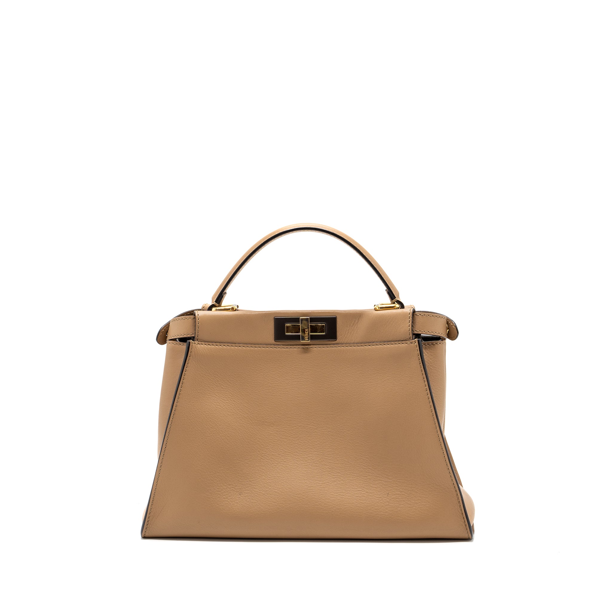 Fendi medium peekaboo calfskin tobacco multicolor hardware - Image 2