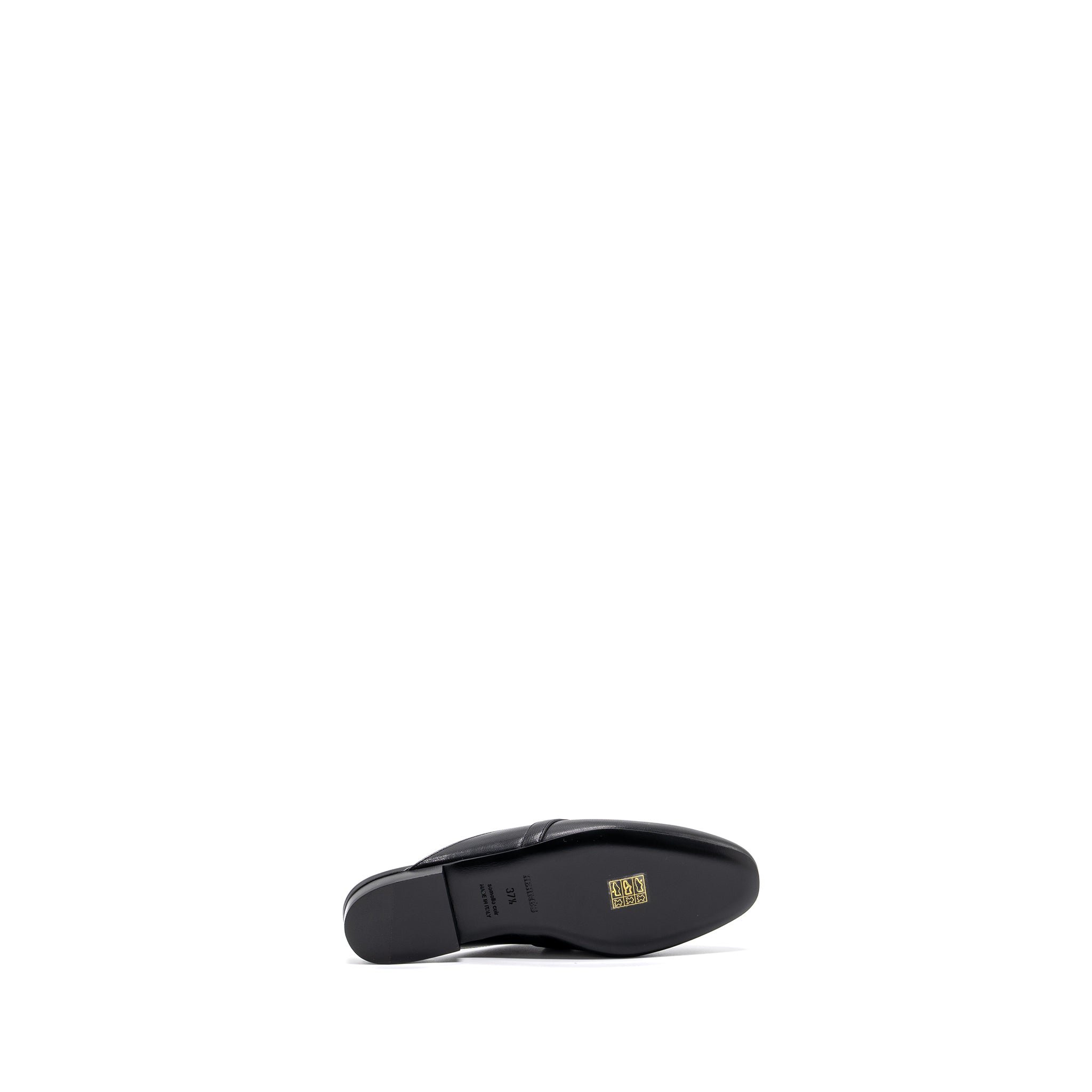 hermes size 37.5 OZ mule goatskin black SHW - Image 7