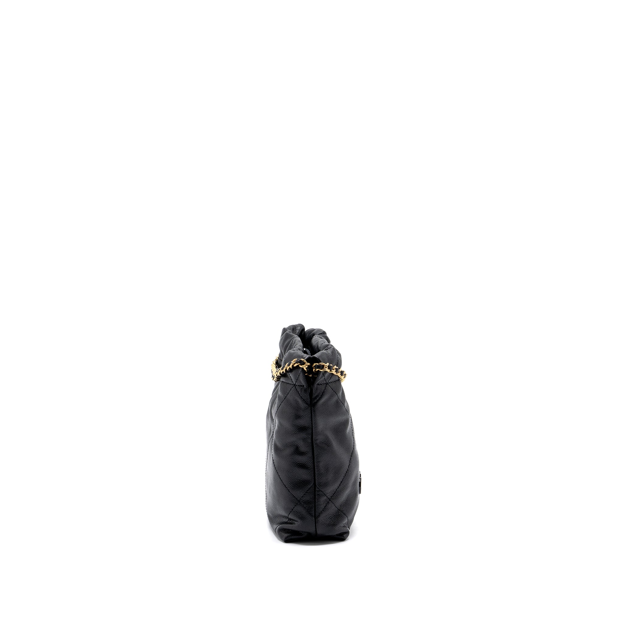 Chanel mini 22 bag caviar black GHW (microchip) - Image 3