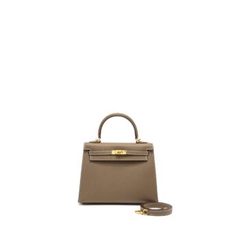 Hermes Kelly25 Epsom Etoupe GHW stamp B