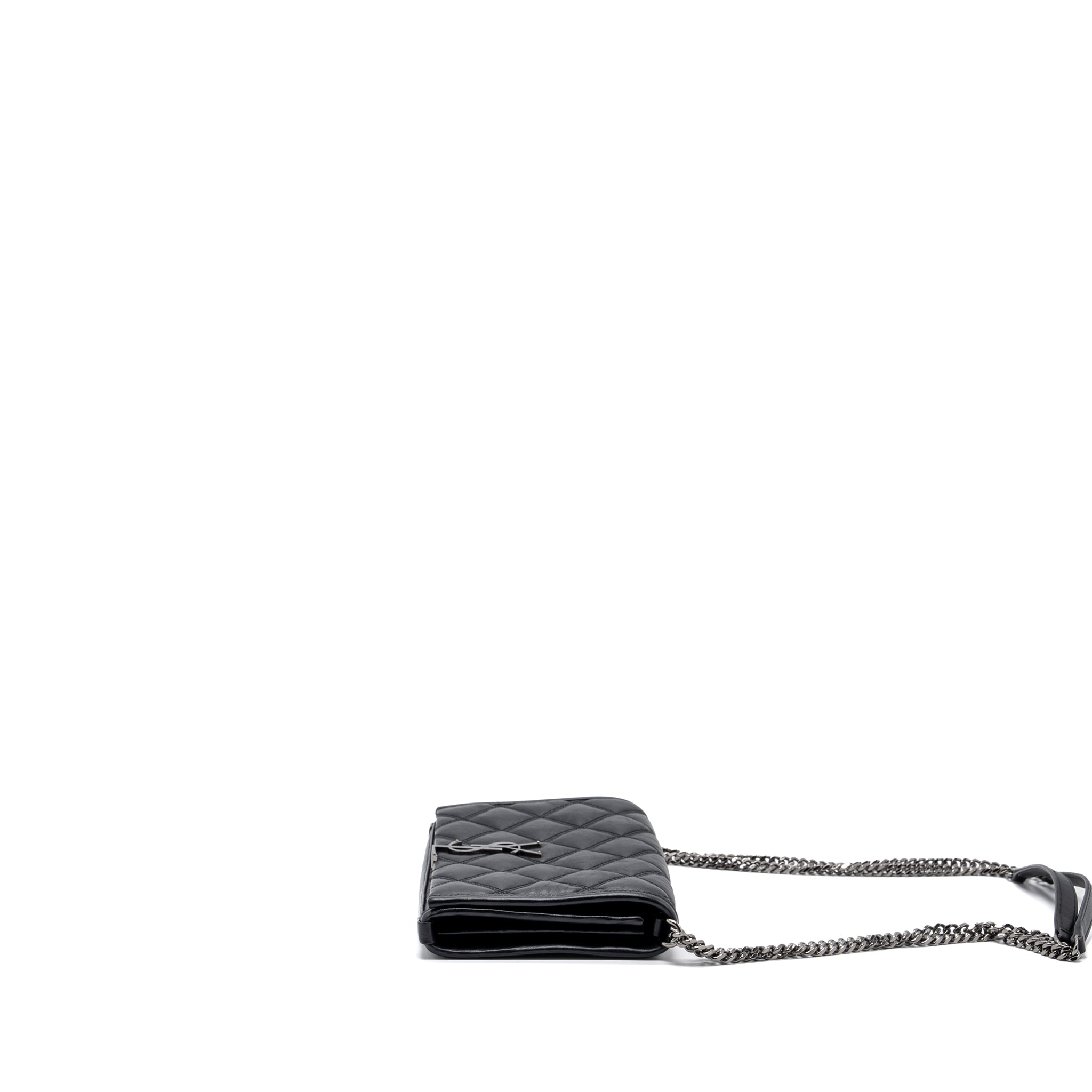 Saint Laurent/YSL Becky Chain Bag Quilted Lambskin Black SHW - Image 3