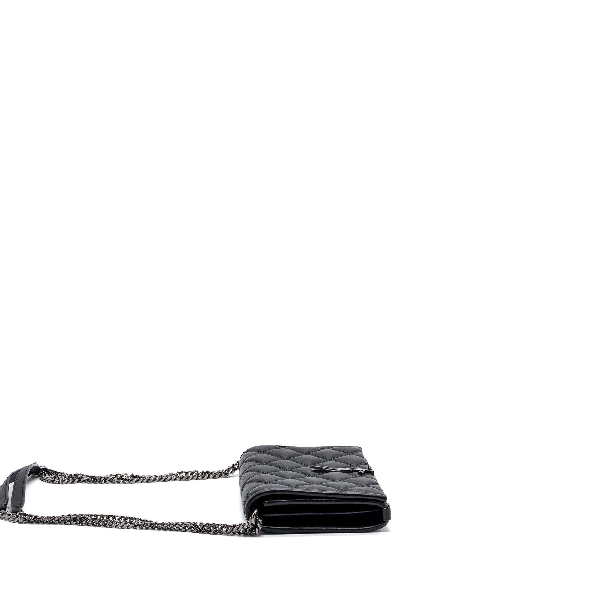 Saint Laurent/YSL Becky Chain Bag Quilted Lambskin Black SHW - Image 4