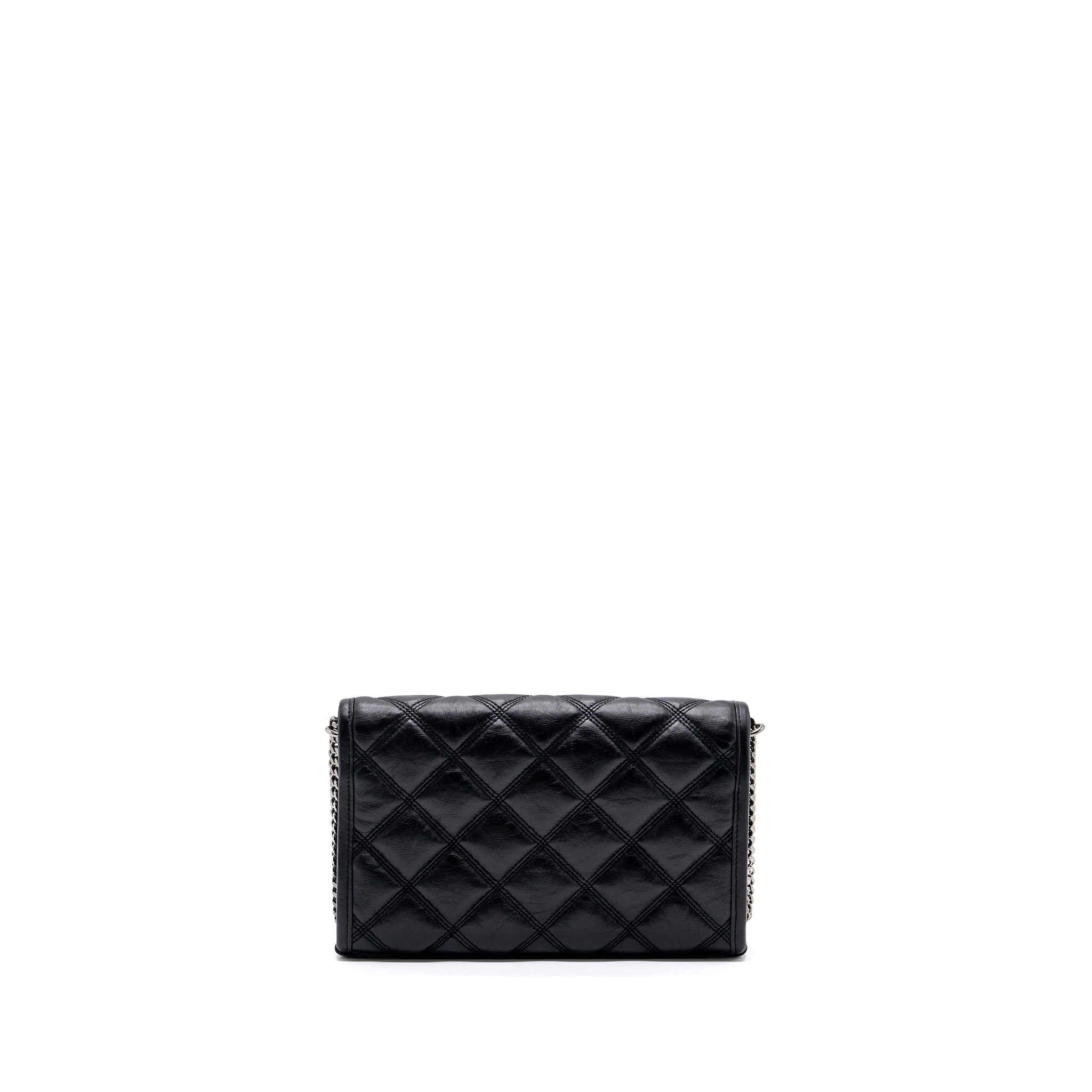 Saint Laurent/YSL Becky Chain Bag Quilted Lambskin Black SHW - Image 2