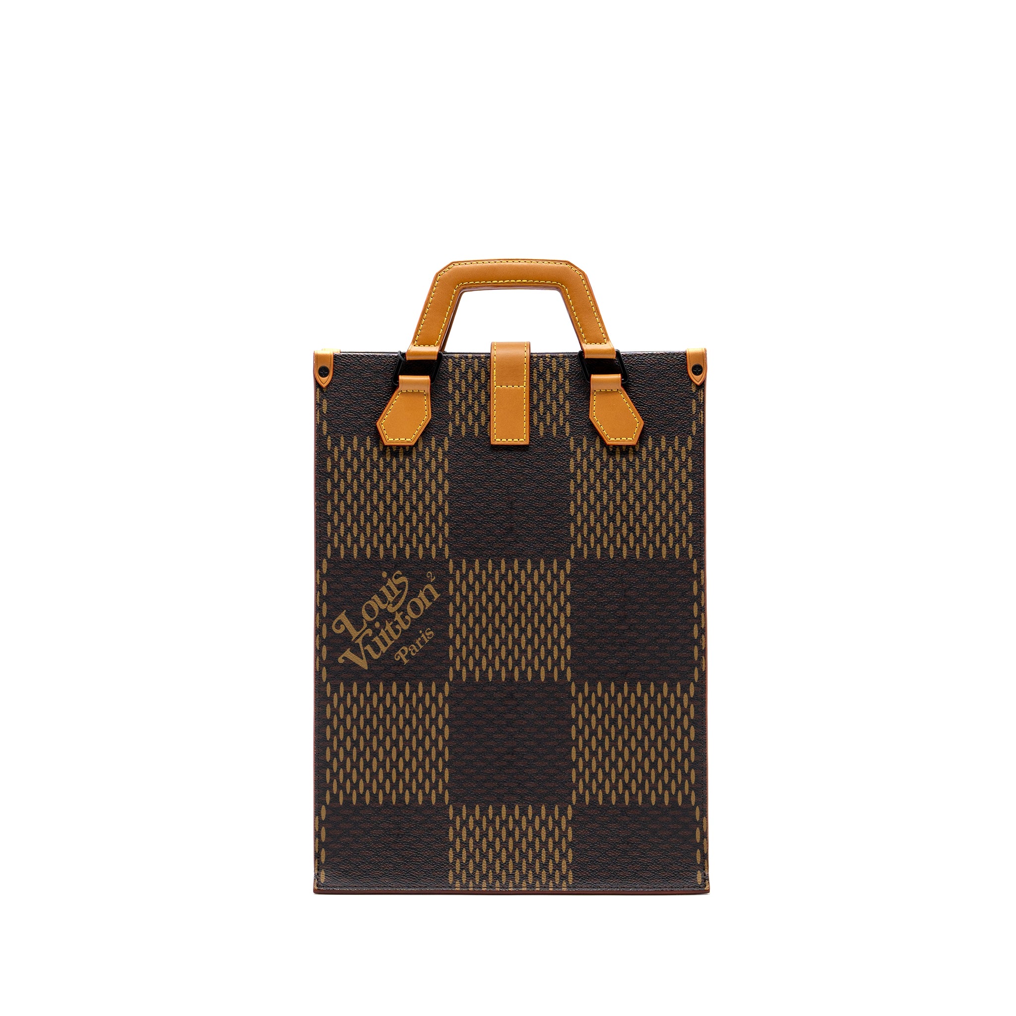 Louis Vuitton X Nigo Giant Tote Damier Ebene Monogram canvas Brown Black Hardware - Image 4