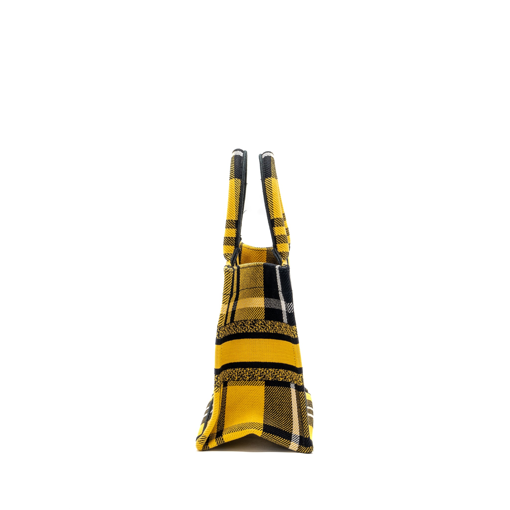 Dior small book tote canvas yellow / black - Image 4