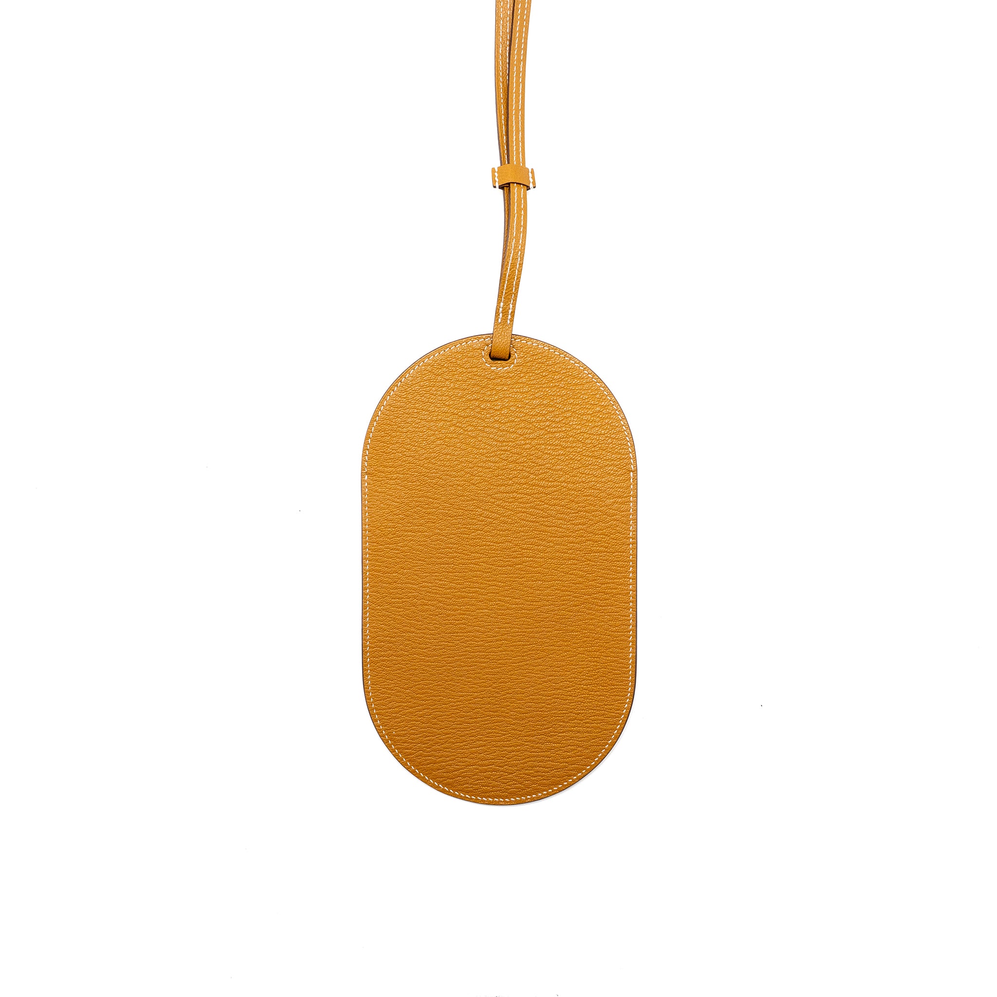 Hermes In-the-loop To Go GM Phone Case Chèvre Mysore Caramel/Vert Criquet Stamp B - Image 2