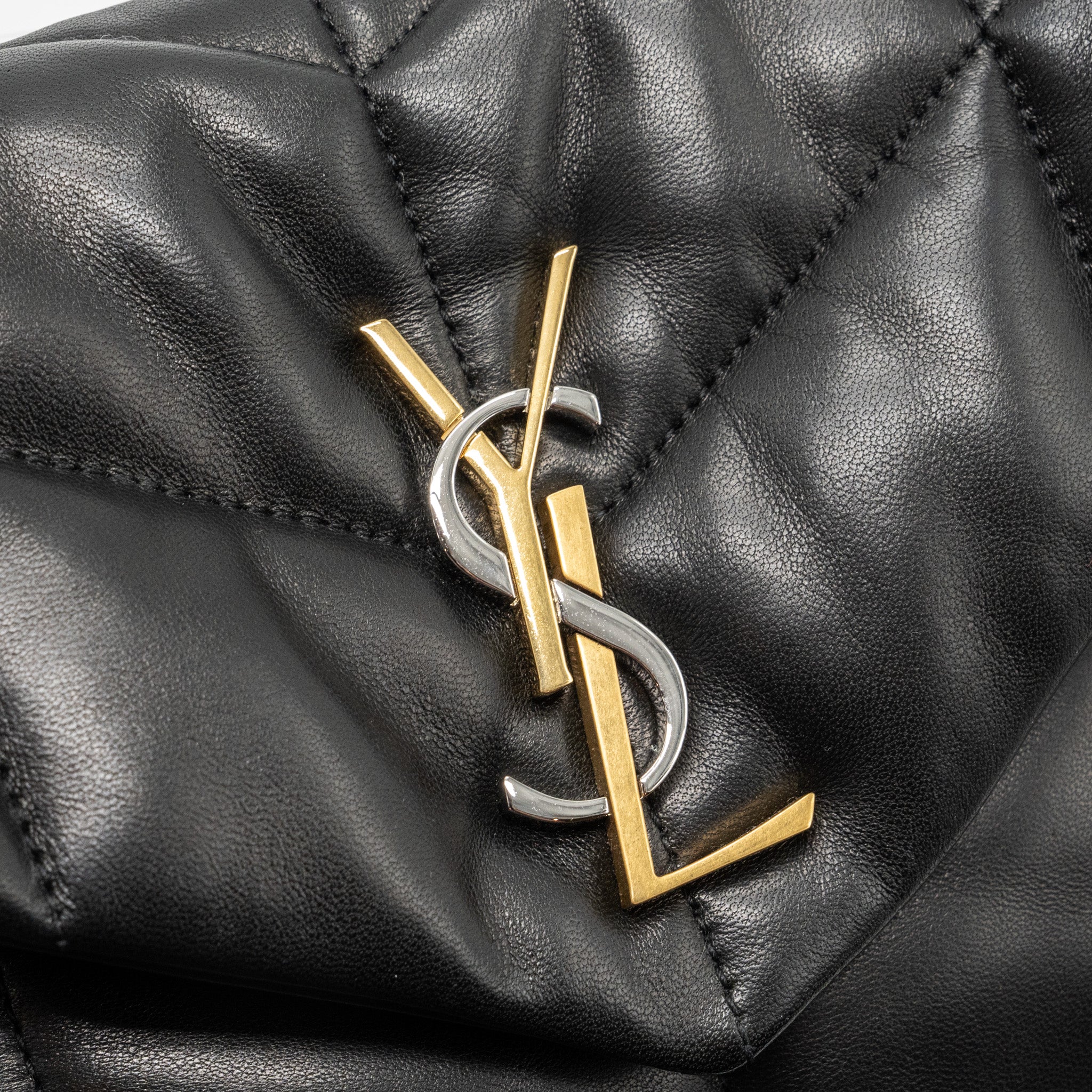 Saint Laurent/YSL Small Puffer Bag Nappa Black Multicolour Hardware - Image 8