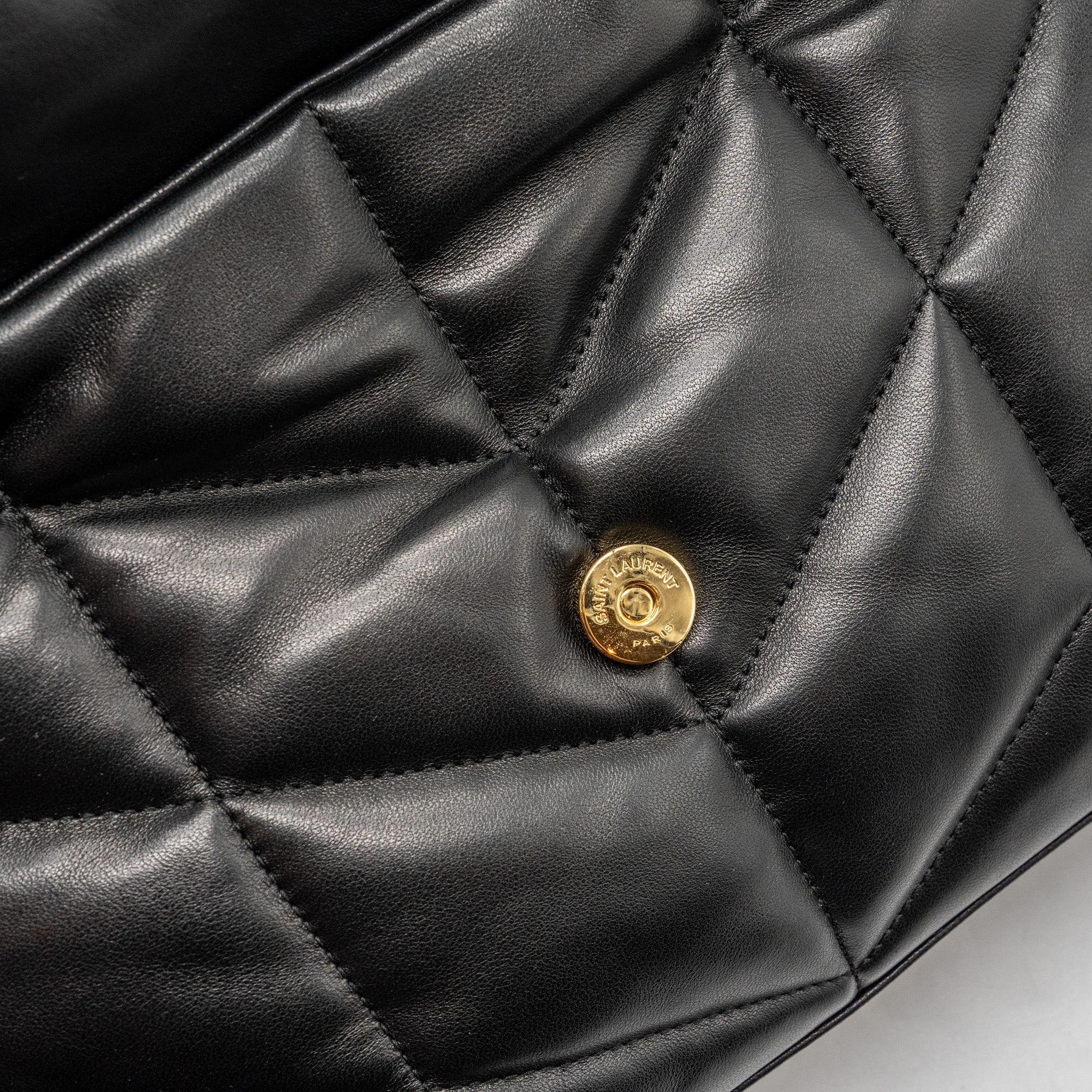Saint Laurent/YSL Small Puffer Bag Nappa Black Multicolour Hardware - Image 11