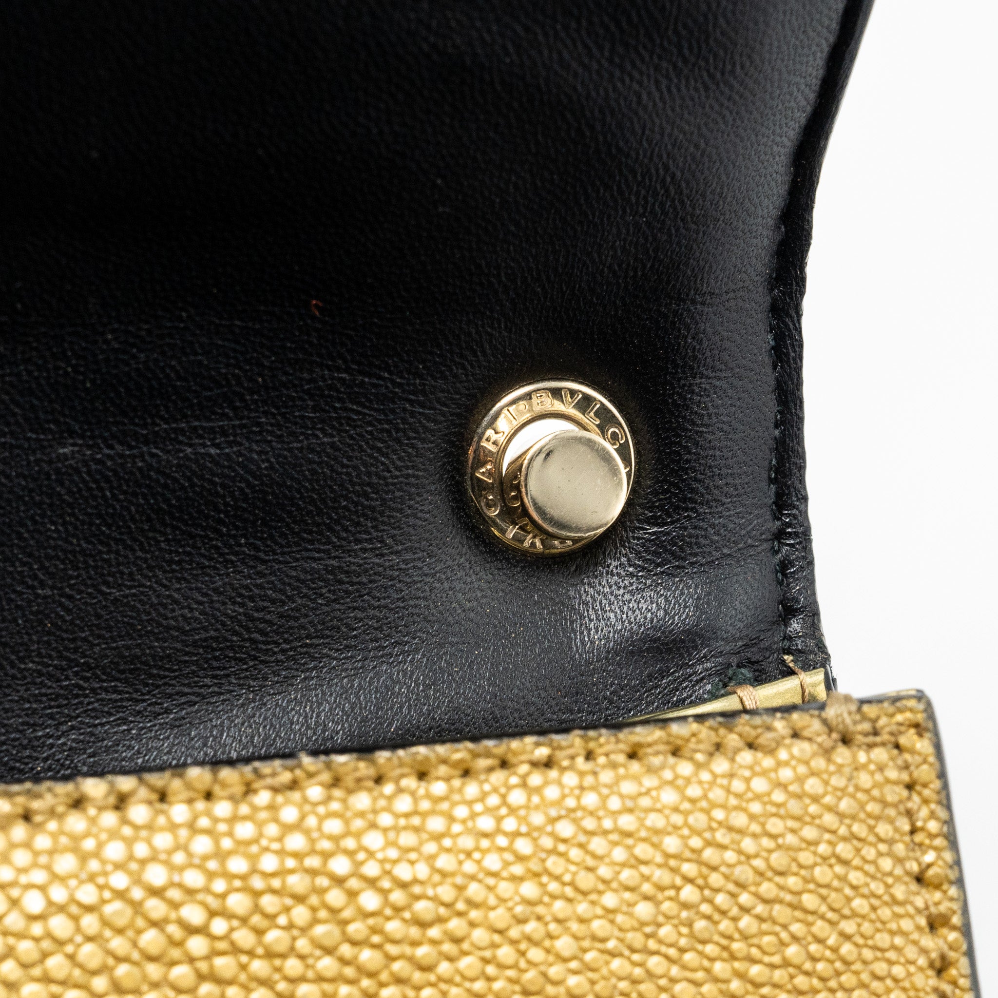 Bvlgari Serpenti Forever Crossbody Bag Stingray Leather Gold LGHW - Image 12