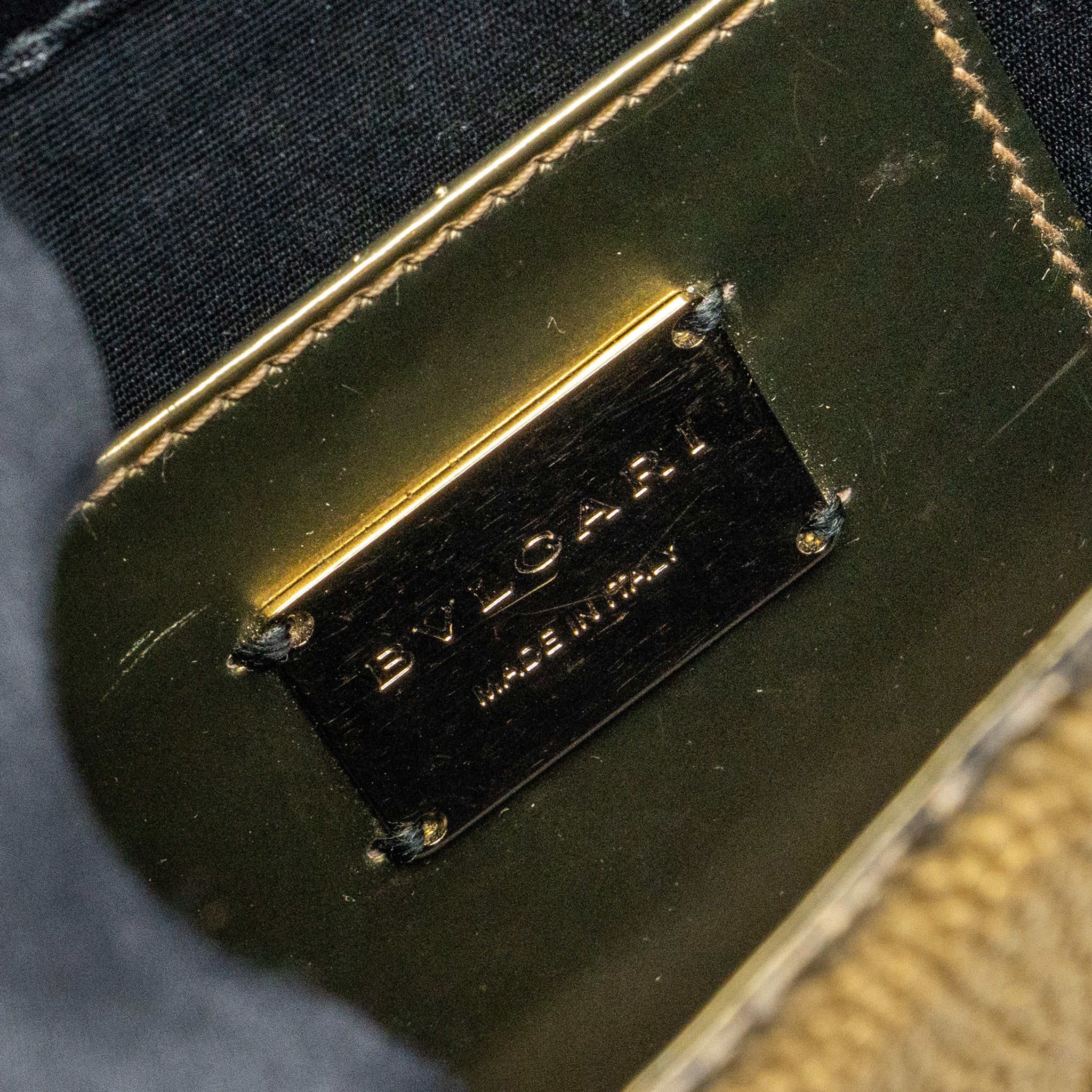 Bvlgari Serpenti Forever Crossbody Bag Stingray Leather Gold LGHW - Image 14