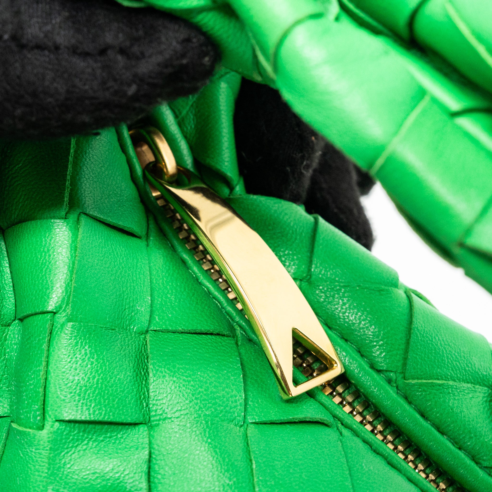 Bottega Veneta Mini Jodie Bag Lambskin Green GHW - Image 8