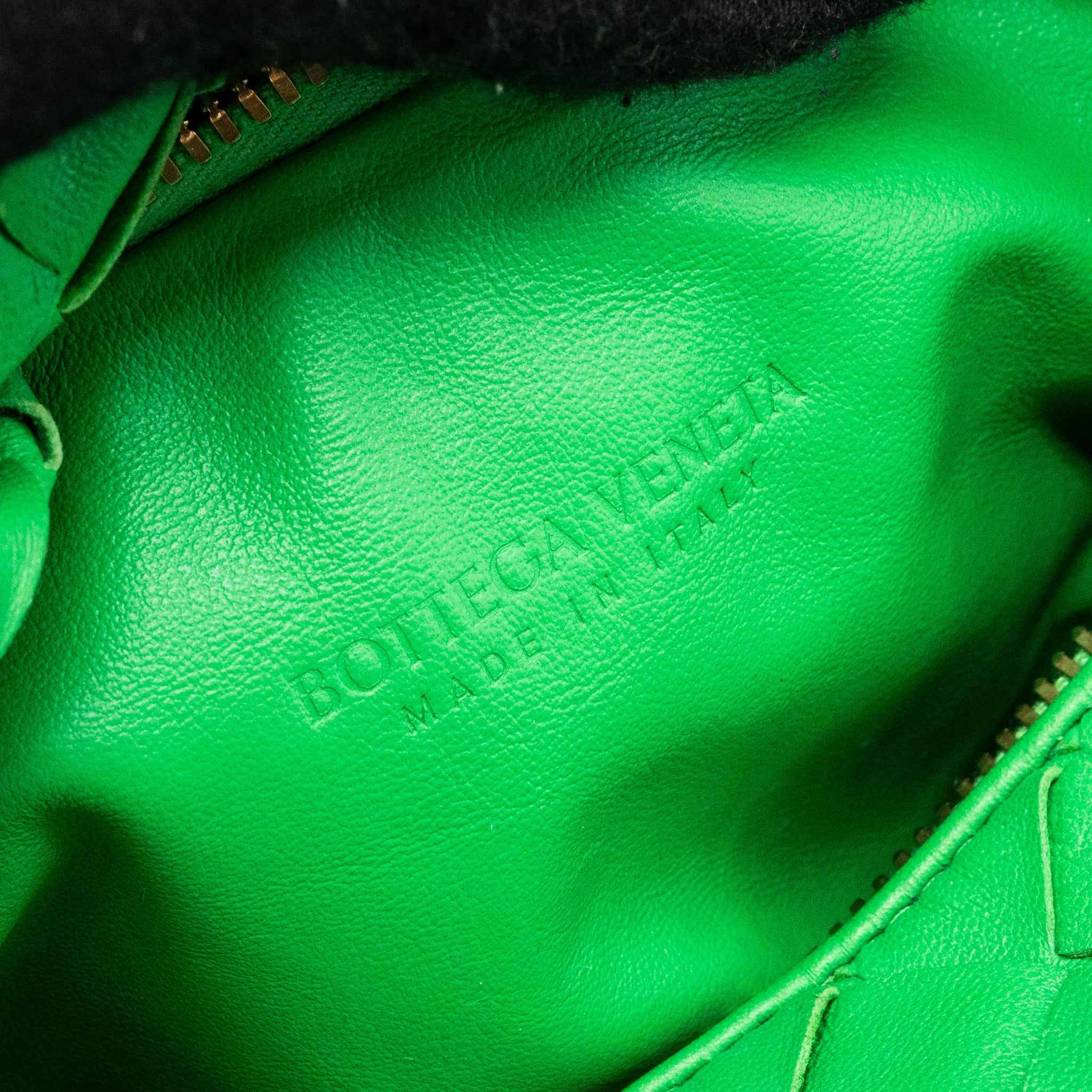 Bottega Veneta Mini Jodie Bag Lambskin Green GHW - Image 10