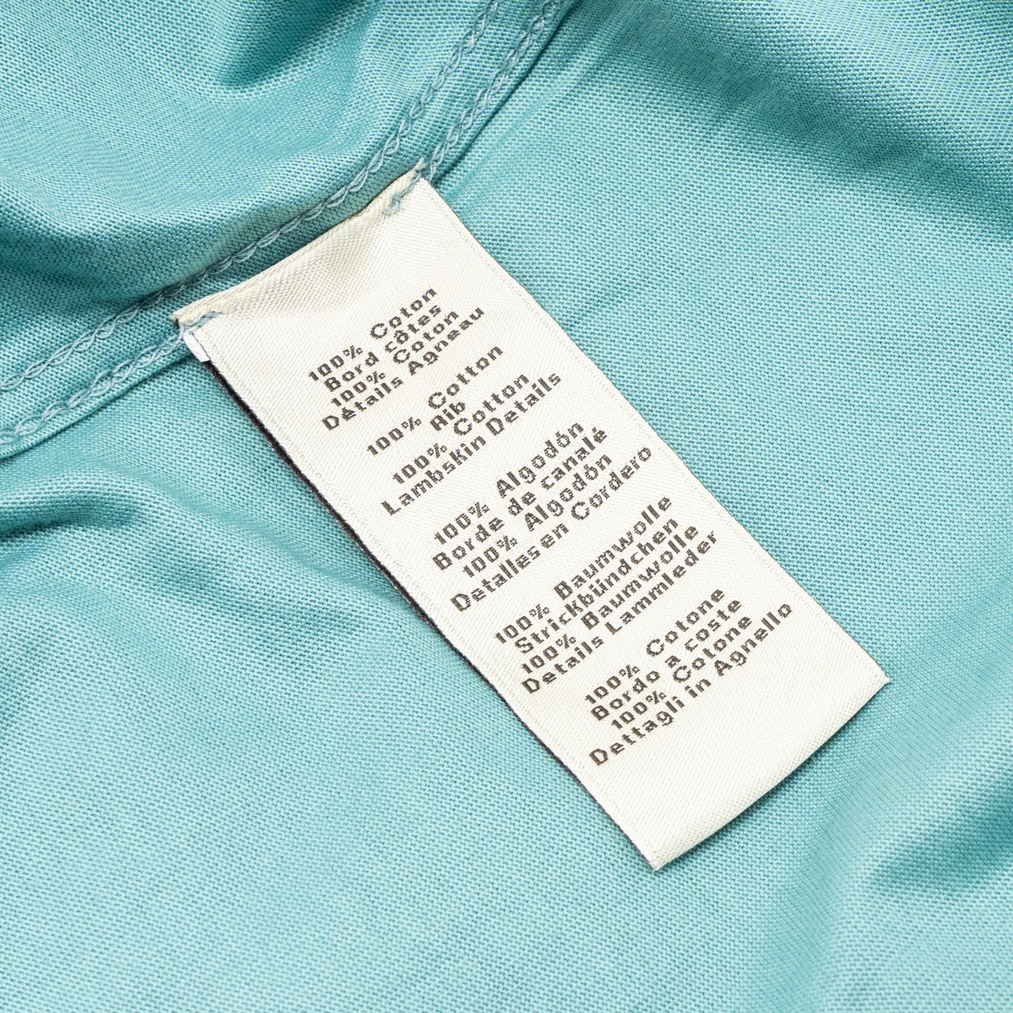 Hermes size M T-shirt Mini Patch Cuir green - Image 6