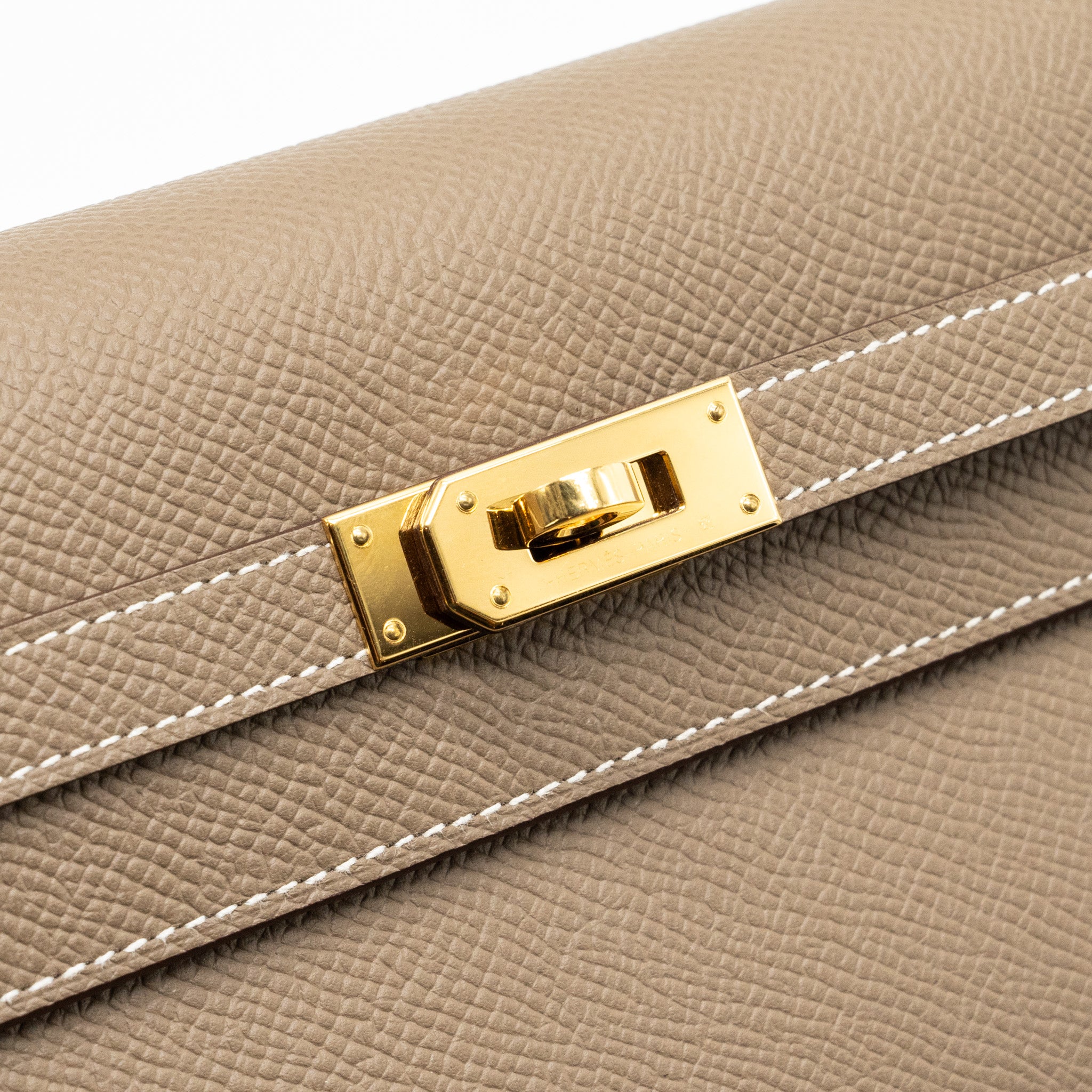 Hermes Kelly To Go Epsom Etoupe GHW Stamp B - Image 7