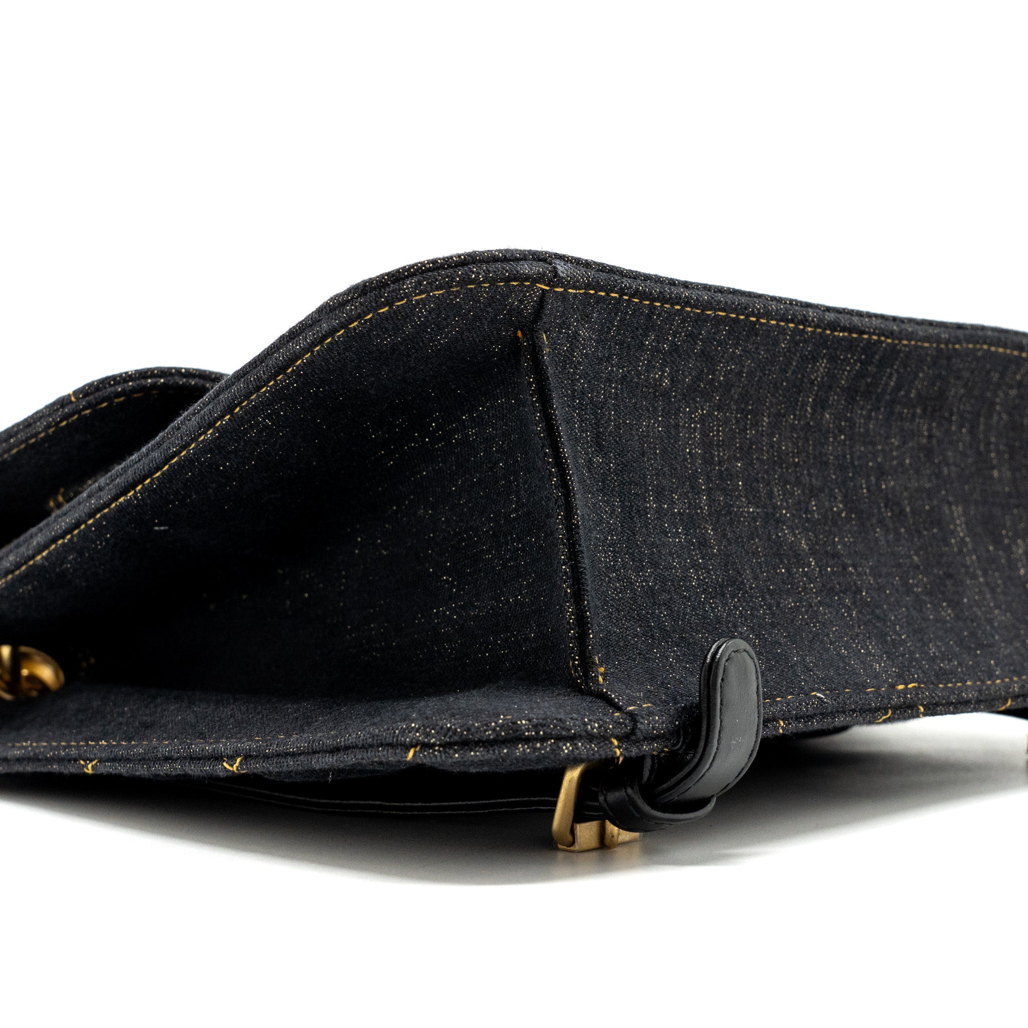 Chanel 23S flap backpack denim dark blue Brushed GHW (microchip) - Image 6