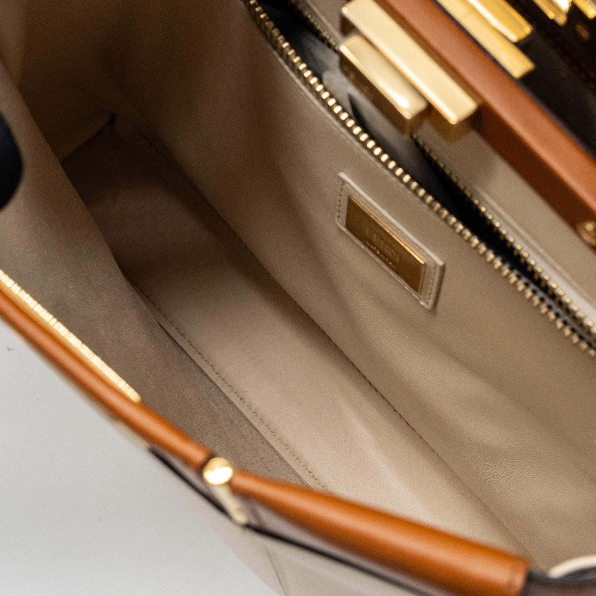 Fendi Medium Peekaboo Bag Calfskin Multicolour GHW - Image 11