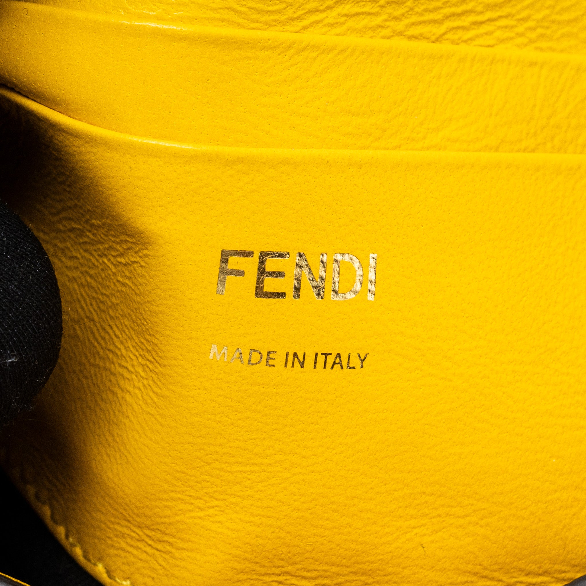 Fendi Mini Baguette Bag Nappa Lambskin Yellow GHW - Image 14