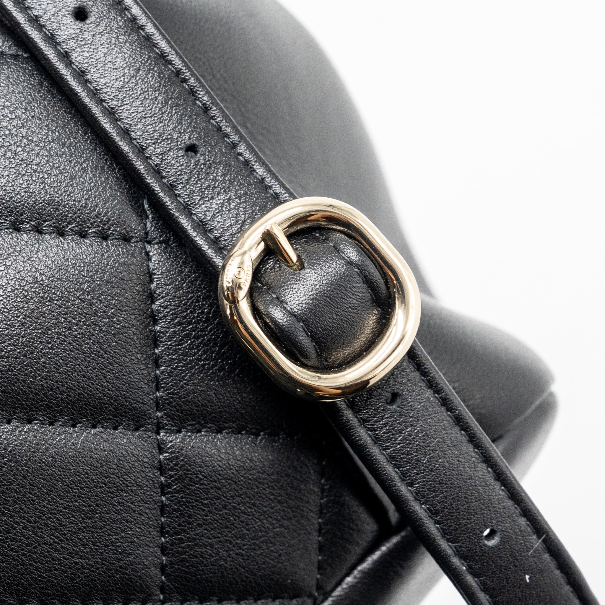Chanel 24P Mini Duma Backpack Calfskin Black LGHW (Microchip) - Image 15