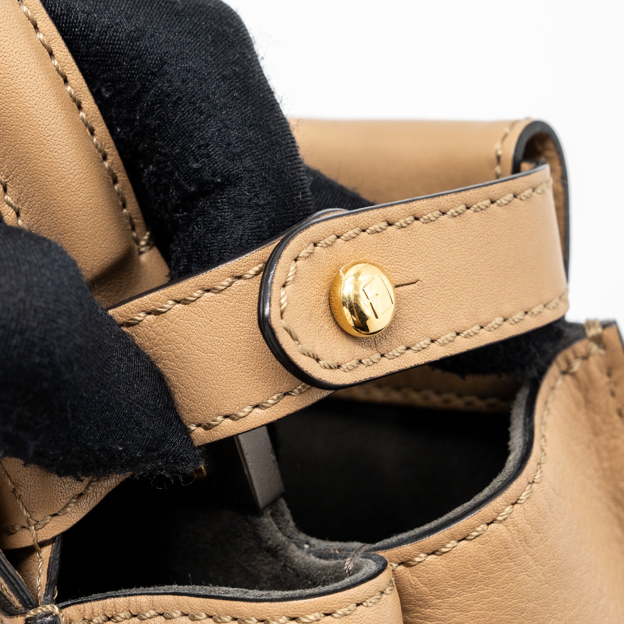 Fendi medium peekaboo calfskin tobacco multicolor hardware - Image 10