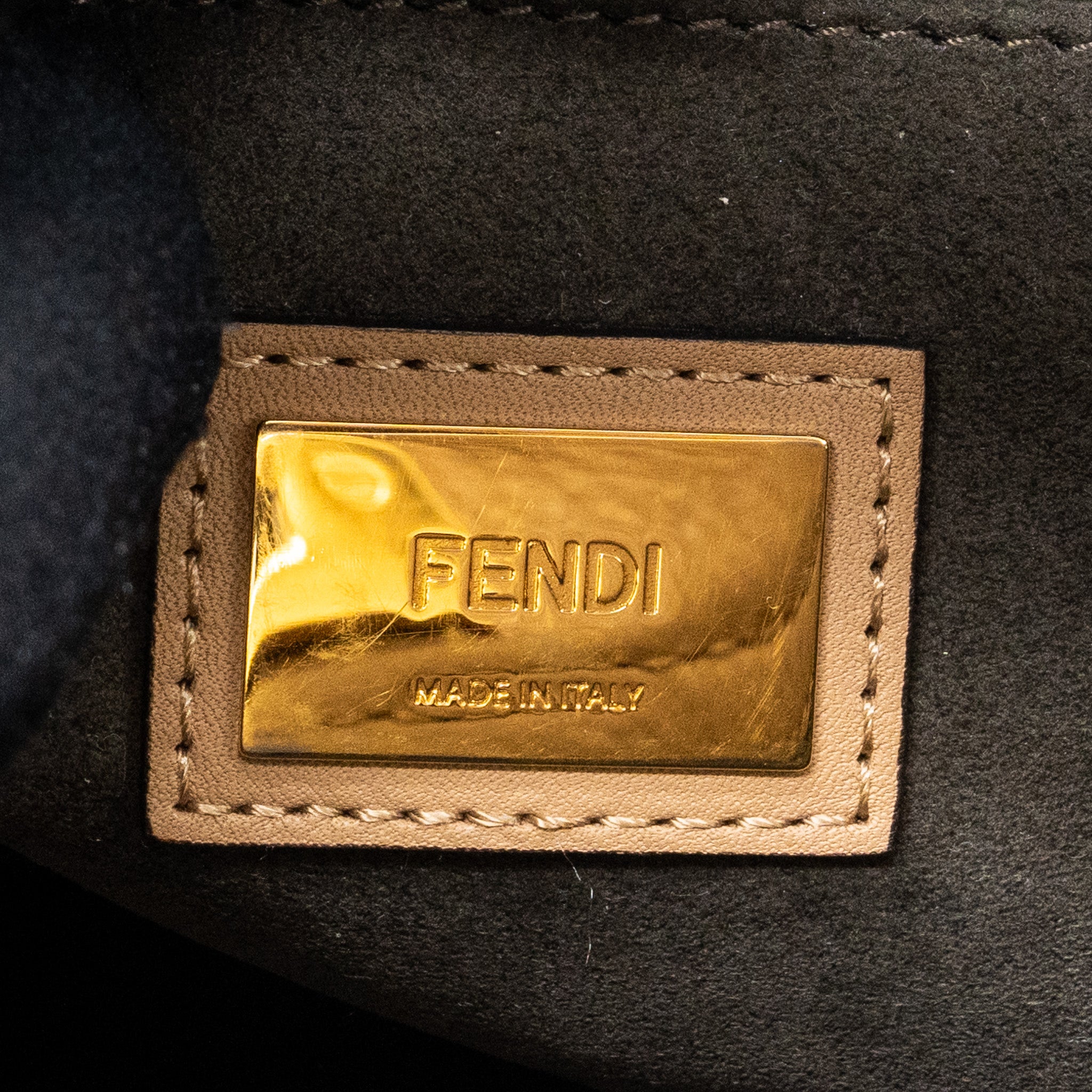 Fendi medium peekaboo calfskin tobacco multicolor hardware - Image 12