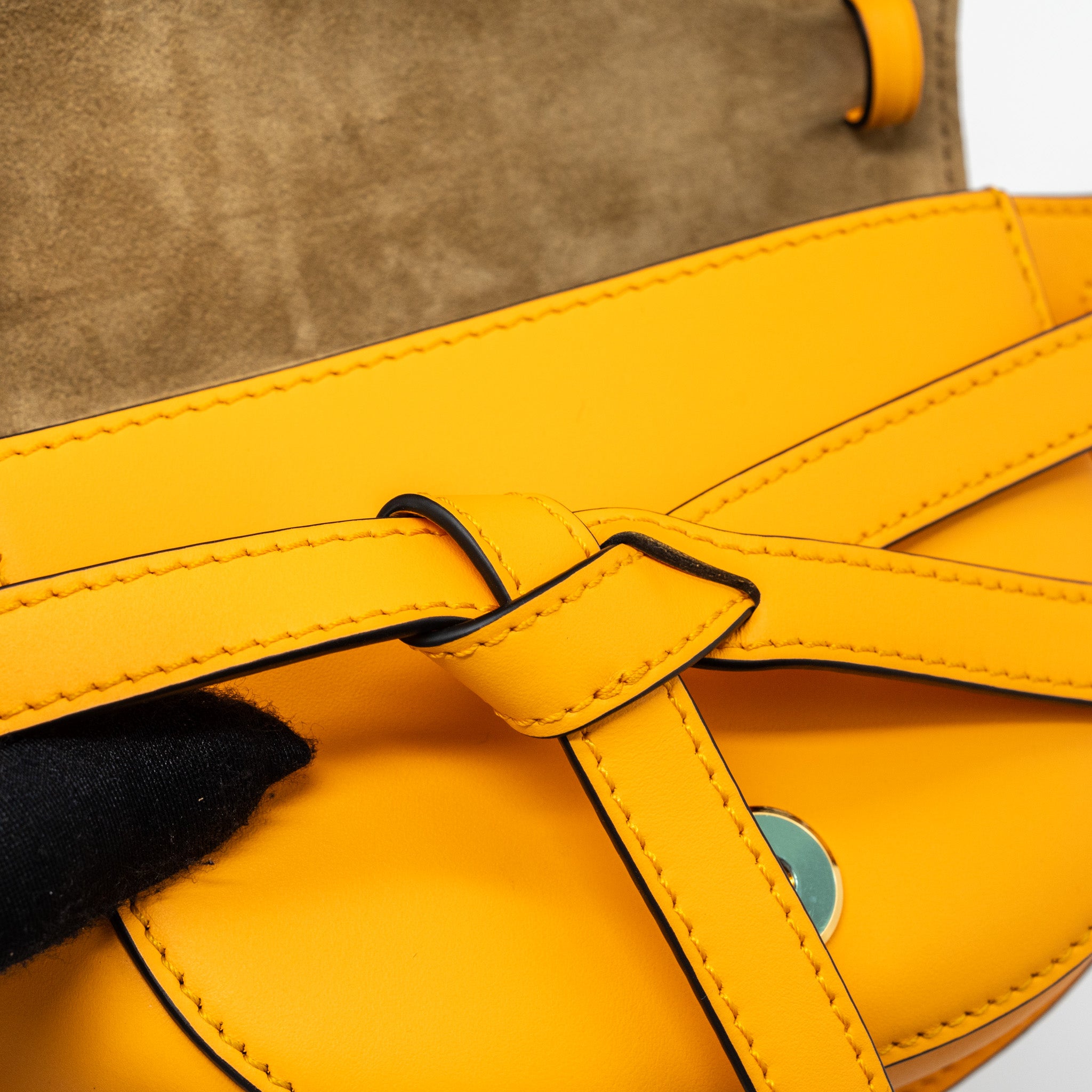 Loewe mini gate dual bag calfskin mandarin LGHW - Image 10