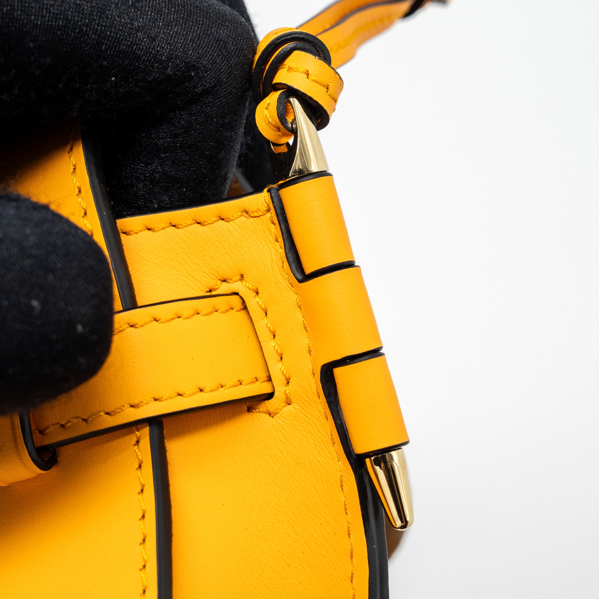 Loewe mini gate dual bag calfskin mandarin LGHW - Image 13