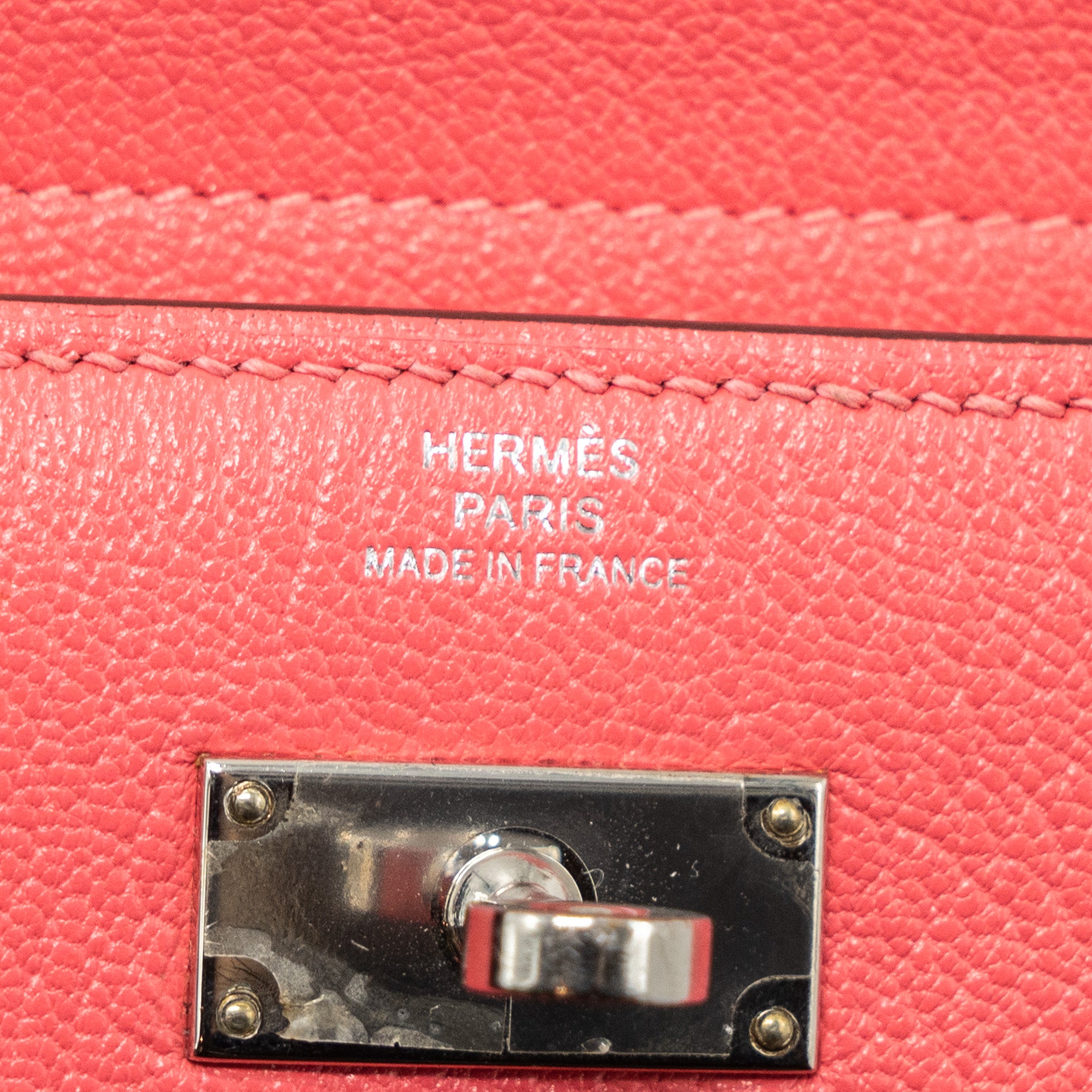 Hermes kelly compact wallet chevre mysore rose azalee SHW stamp C - Image 12